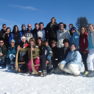 Snow weekend in Braunwald (Switzerland): Skiing, snowboarding, skating and snowshoeing can be enjoyed in the majestic mountains to join with the beauty of nature.