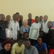 Group picture after the community hour in Kolwezi (Congo), October 2017